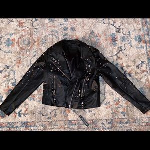 Blank NYC - Studded Faux Leather Moto Jacket